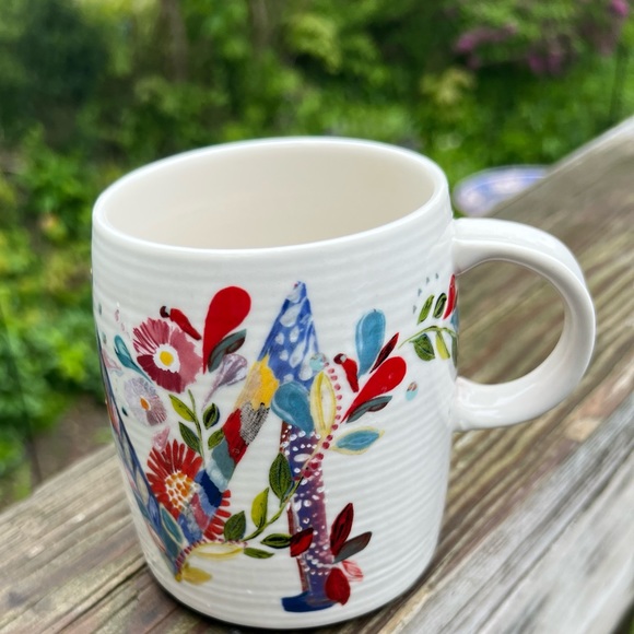 Starla M. Halfmann Mug Letter M Floral 4” Height - Picture 2 of 11